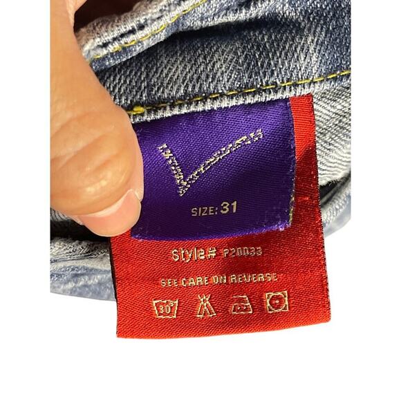Vintage Y2K Vigoss Flare Stretch Medium Wash Lowrise Denim Jeans Women's Size 31 - Picture 3 of 6